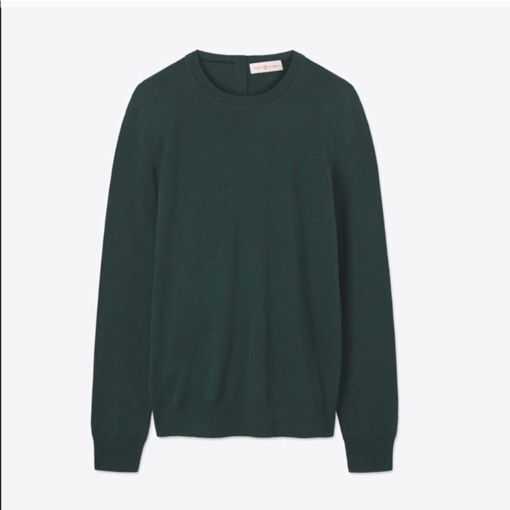 TORY BURCH army green sweater